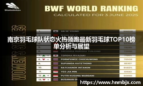 南京羽毛球队状态火热领跑最新羽毛球TOP10榜单分析与展望
